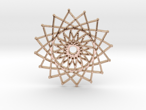 Internal Sun in 14k Rose Gold Plated Brass