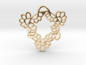 Spring Flair in 14k Gold Plated Brass