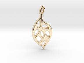 Autumn Leaf in 14k Gold Plated Brass
