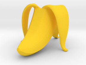 Smooth Banana Stand in Yellow Processed Versatile Plastic