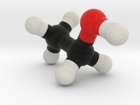 Alcohol / Ethanol Molecule Model. 4 Sizes. in Full Color Sandstone: 1:10