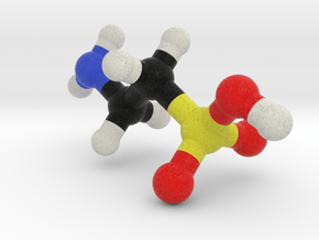 Taurine molecule model. 4 Sizes. in Full Color Sandstone: 1:10