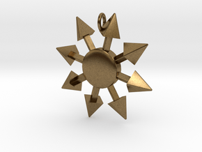 Chaos Star without engraving in Natural Bronze