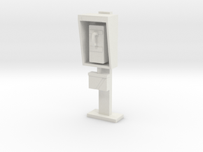 Phone Booth in 1:35 scale in White Natural Versatile Plastic