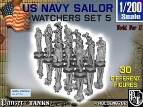 1/200 US Navy Watchers Set 5 in Smoothest Fine Detail Plastic