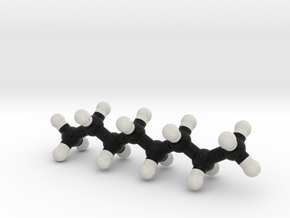 Octane Molecule Model. 3 Sizes. in Full Color Sandstone: 1:10