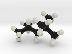 Iso-Octane Molecule Model. 3 Sizes. in Full Color Sandstone: 1:10