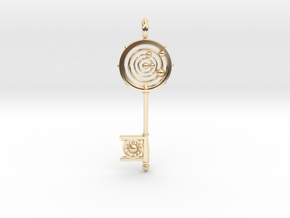Key To The Universe in 14k Gold Plated Brass