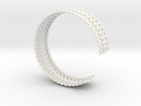 Bracelet Deco Medium in White Natural Versatile Plastic