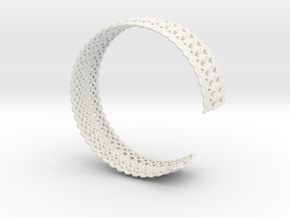 Bracelet Deco small in White Natural Versatile Plastic