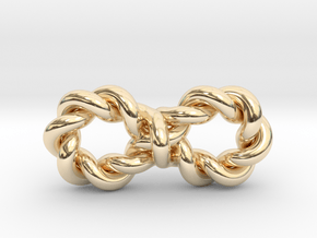 Twistfinity Pendant 1" in 14k Gold Plated Brass