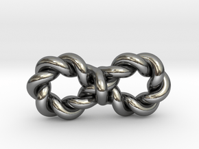 Twistfinity Pendant .8" in Polished Silver