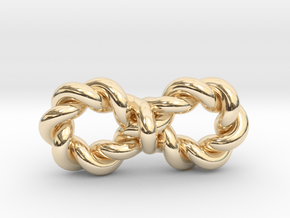 Twistfinity Pendant .8" in 14k Gold Plated Brass