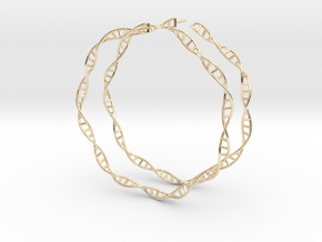 Double Helix 75 mm (3") Hoops in 14K Yellow Gold