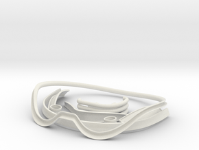 Stormtrooper Helmet Trim Parts in White Natural Versatile Plastic