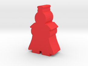 Game Piece, Ancient China General in Red Processed Versatile Plastic