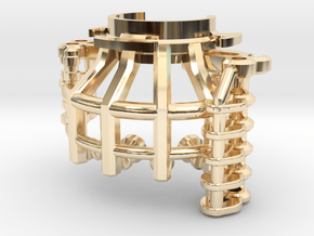 MPP2.0 Sith Master Chassis - Part2 CCinsert1 in 14k Gold Plated Brass