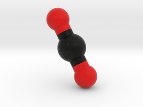 Carbon dioxide, CO2, Molecule Model. 4 Sizes. in Full Color Sandstone: 1:10