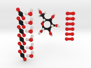 Photosynthesis Molecule Model Set. 3 Sizes. in Full Color Sandstone: 1:10