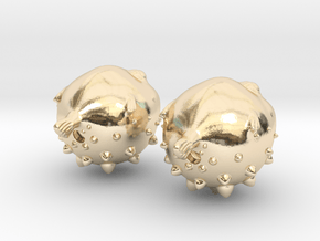 Blowfish Earrings  in 14K Yellow Gold