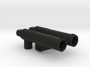 CW/UW Bruticus/Baldigus Cannon Extensions in Black Natural Versatile Plastic