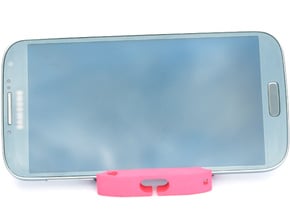 Unbreakable Heart  - Phone Stand and Headphone Wra in Pink Processed Versatile Plastic