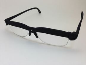 Cheater Prescription or Reading Glasses in Black Natural Versatile Plastic