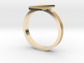 Fashion ring in 14k Gold Plated Brass: 9.5 / 60.25