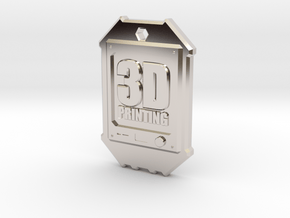 Dogtag 3D-Printing in Platinum