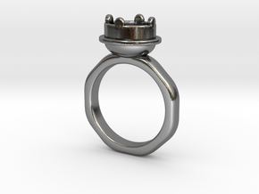 Ring Halkida in Polished Silver: 5.5 / 50.25