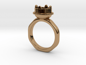 Ring Halkida in Polished Brass: 5.5 / 50.25