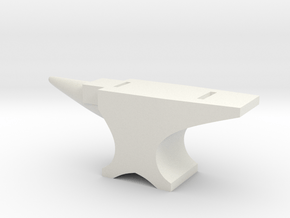 Anvil Tabletop Prop in White Natural Versatile Plastic