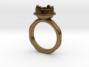 Ring Halkida - Round in Polished Bronze: 5.5 / 50.25