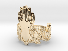 Manus Ring in 14k Gold Plated Brass: 10 / 61.5