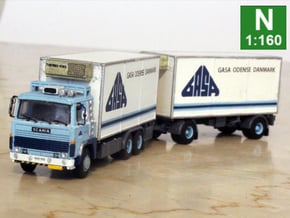 Scania 141 refrigerated lorry 1:160 scale in Smoothest Fine Detail Plastic
