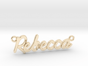 Name Pendant - "Rebecca" in 14K Yellow Gold