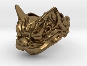 Fu Cat (Komaneko) Ring in Natural Bronze: 13 / 69