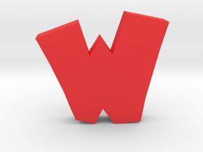 Walibi Logo in Red Processed Versatile Plastic: Extra Large