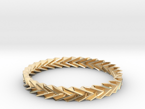 Bracelet Miura - Origami Inspired Design in 14k Gold Plated Brass