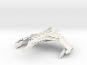 Dhael WarBird Class A   BattleCruiser in White Natural Versatile Plastic