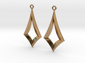 Kite Earrings in Polished Brass