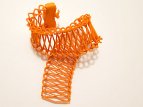 Ladder Chain 1 in Orange Processed Versatile Plastic: Medium