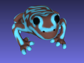 Grey Poison Dart Frog in Full Color Sandstone