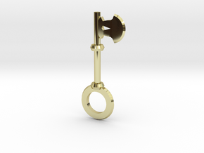 Axe Key in 18k Gold