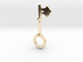 Axe Key in 14k Gold Plated Brass