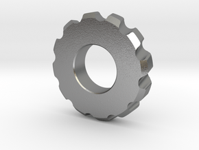 Gear Spinner in Natural Silver