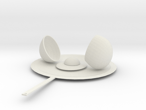 Egg in a skillet in White Natural Versatile Plastic