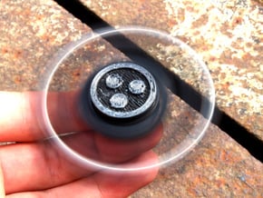Atom Fidget Spinner Cap in White Natural Versatile Plastic
