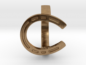Protection ring @Horseshoe@ in Natural Brass: 6 / 51.5