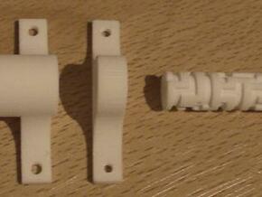 Maze lock, 1.5 cm cylinder, with fasteners in Tan Fine Detail Plastic